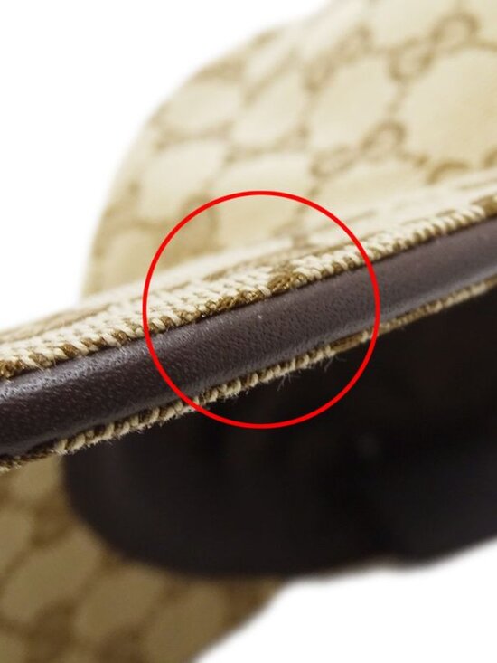 Gucci Cap Web Striped GG Canvas Baseball Beige Brown main image 8